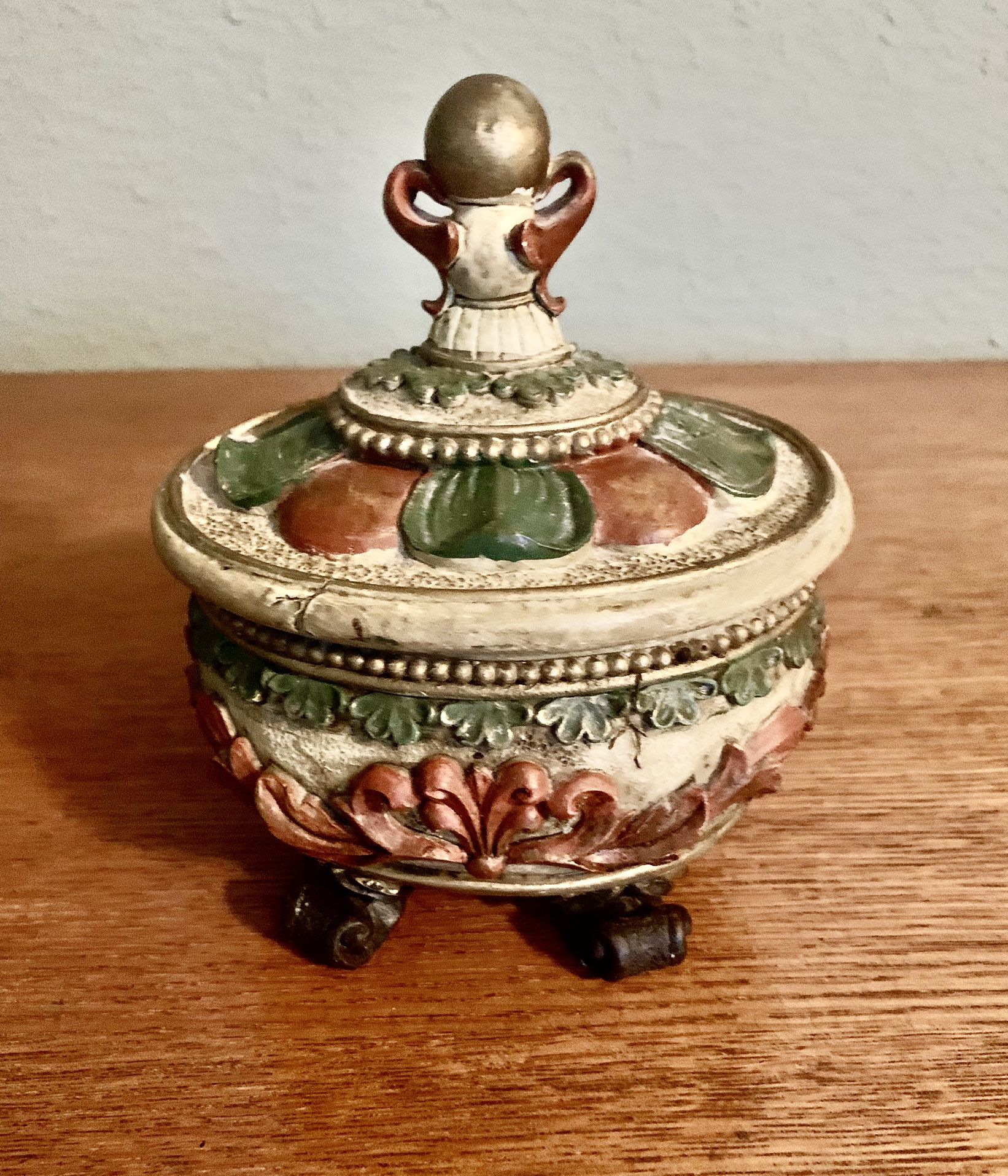 Ornate Oval Trinket Box