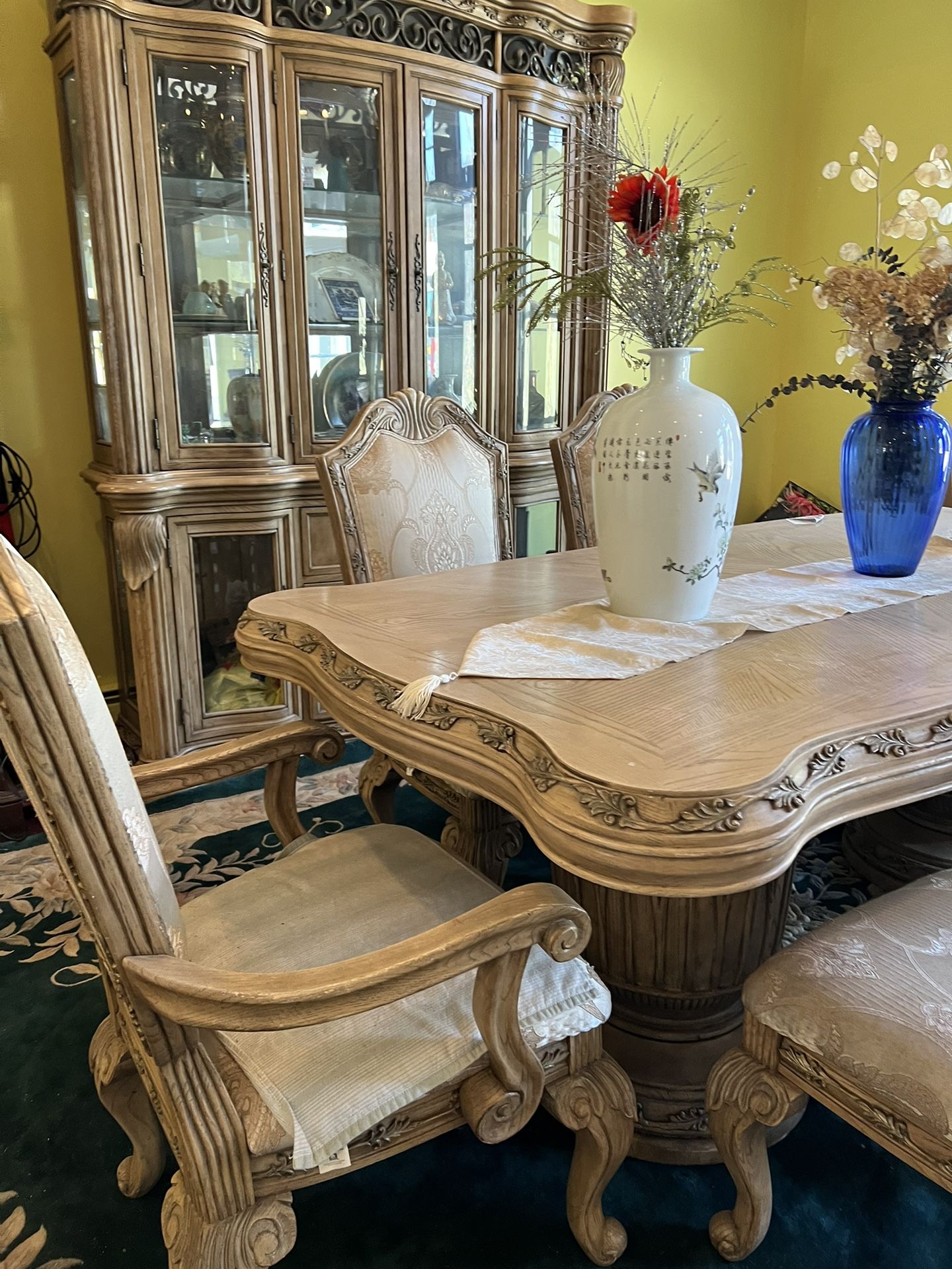 Dining Table And Cabinet For Sale