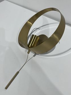 Gold Metal Wall Light Fixture 