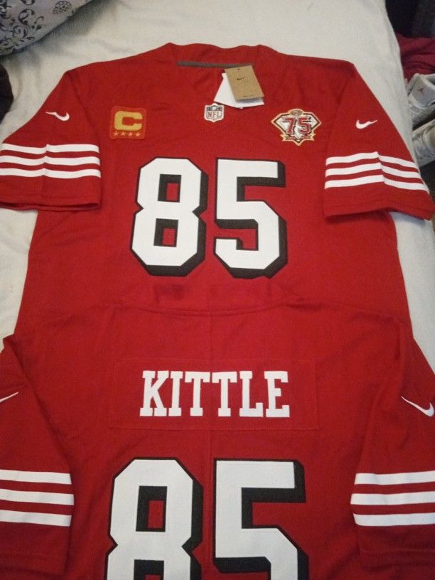 San Francisco 49ers #85 Kettle Throwback Red Jersey