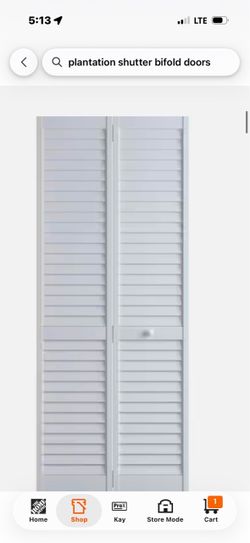 Plantation shutter closet doors