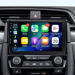 Car Stereo Radio Honda Civic 2016 2017 2018 2019 2020 2021, Wireless CarPlay Android Auto, 9” Touch Screen Dash Head Units, GPS, Backup Camera