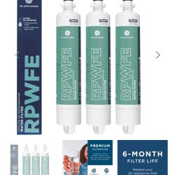 Brand NEW GE RPWF Water Filter - 4 Pieces