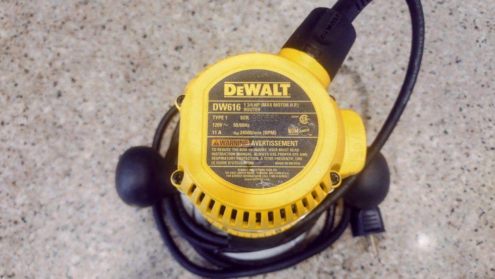 DEWALT
DW616 13/4 HP
Router Corded 