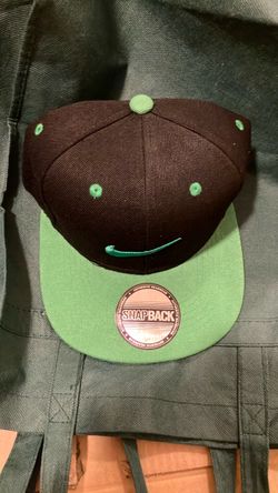 Nike Snapback Hat Black and Green