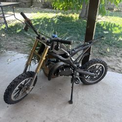 50cc Dirt Bike  Needs Tires A Seat And Plastics Covers 