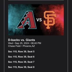 Dbacks vs Giants