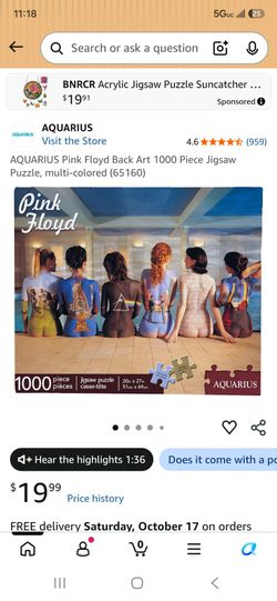 Pink Floyd unopened puzzles 5 available