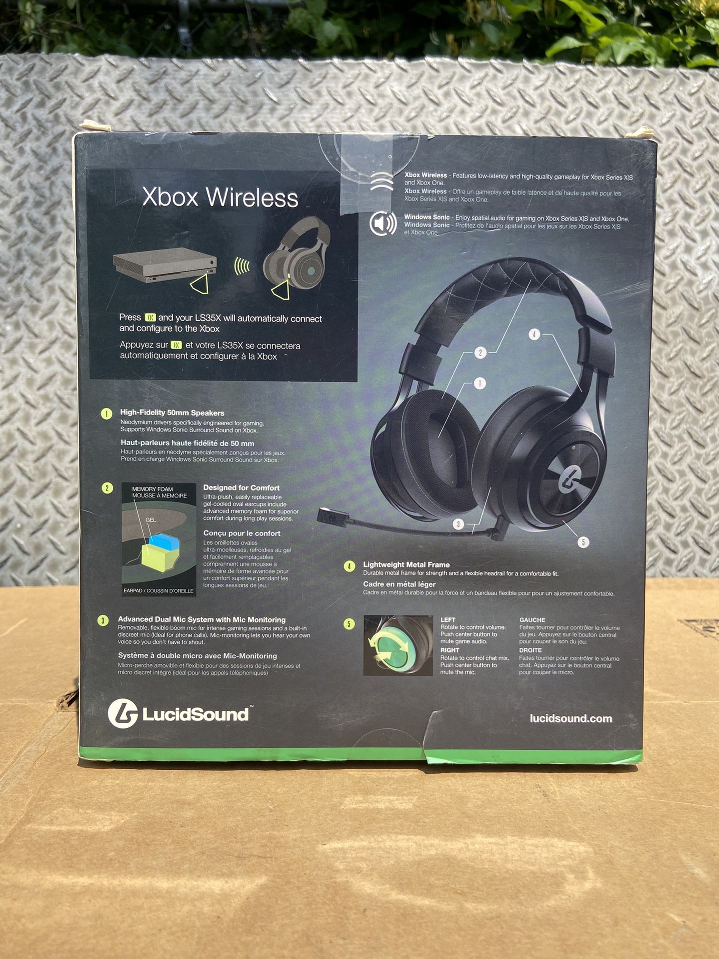 LucidSound LS35X Wireless Surround Sound Gaming Headset Xbox