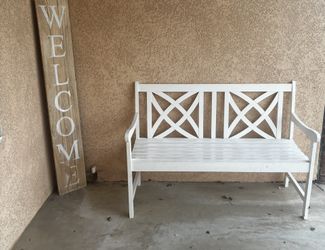 Bench/ Welcome Sign