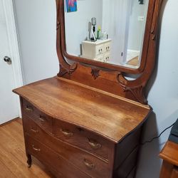 Antique Wooden Dresser 