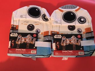 NEW STAR WARS HOODED TOWELS