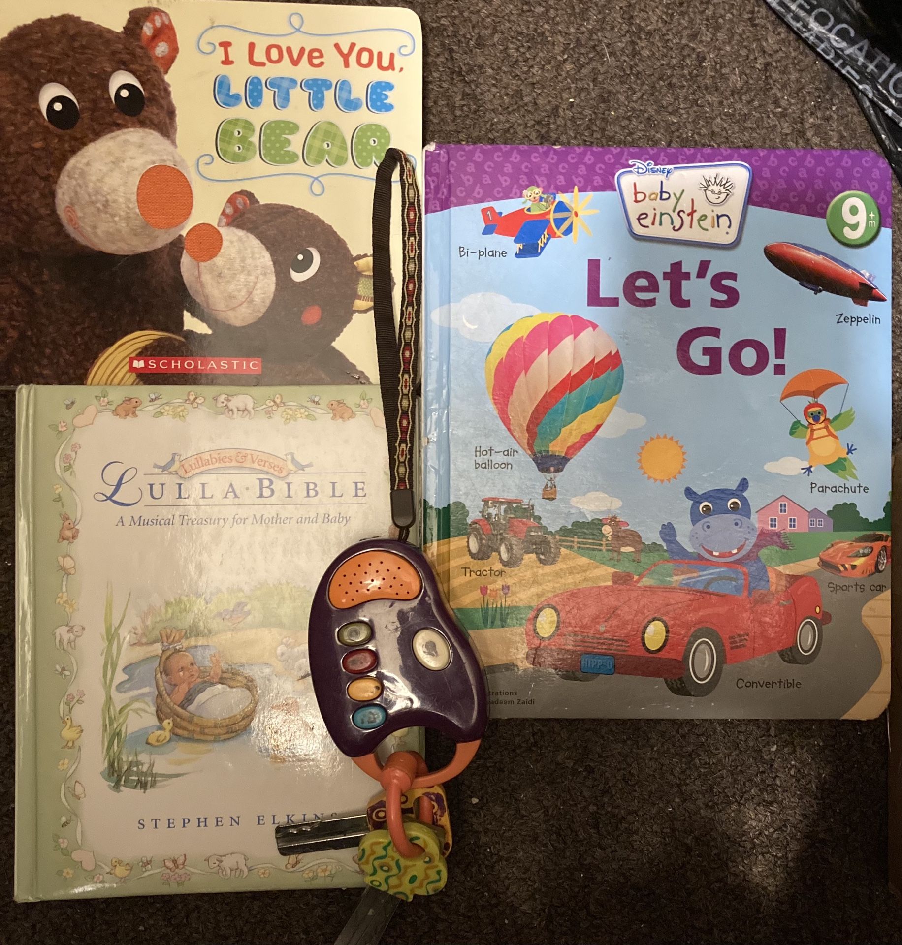 3 Baby Books & A Toy