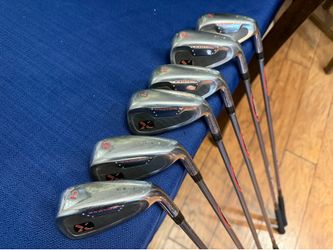 Tour edge exotics iron set graphite regular flex exotics golf clubs