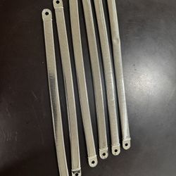 6pk EISEMAN-LUDMAR Metal Expansion Hat Band M 0321 Expansion Snake Hat Chin straps silver     C3)
