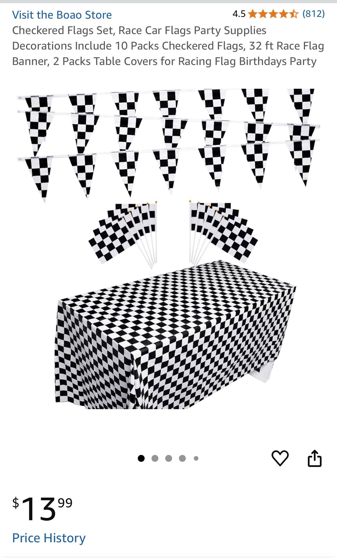 Racing Flag Party Set