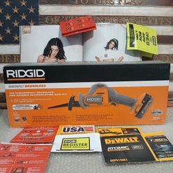 NEW RIDGID 18V BRUSHLESS RECIPROCATING SAW KIT 