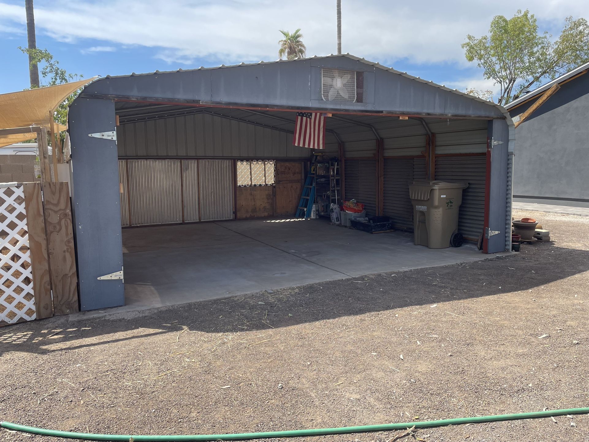 20’ x 21’ Metal Carport/Shed