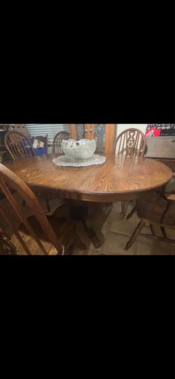 Solid Oak kitchen table