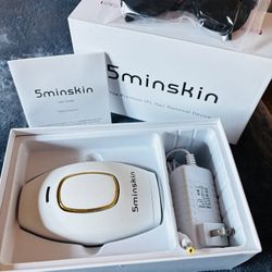5minskin SkinGlow IPL Hair Removal Device Complete Set w/ Sunglasses-NIB