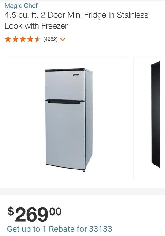 Fridge Mini 2 Door - Magic Chef