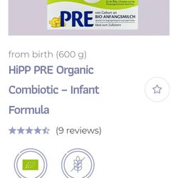 HiPP PRE Organic Combiotic – Infant Formula