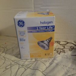 GE, HALOGEN 80W.