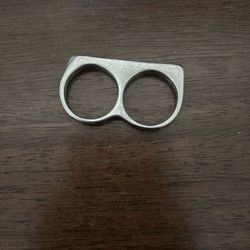 Two Finger Platinum Ring