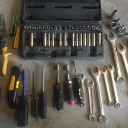 Miscellaneous Random Lot Of Tools Wrenches Sockets