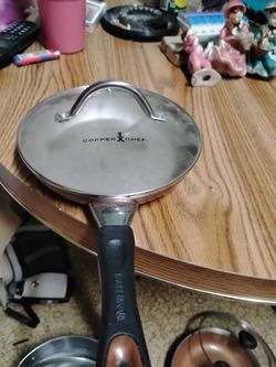 7" Faberwear skillet with copper chef lid