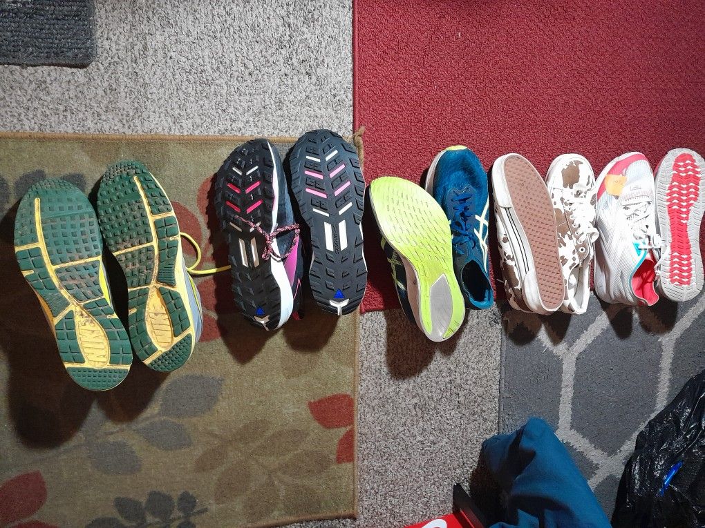 Multiple Running, Tennis Shoes. Vans, Nike Etc.