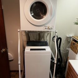 Apartment - Portable Washer And Dryer With Space Saving Rack