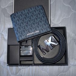 Men Michael Khors Belt And Wallet