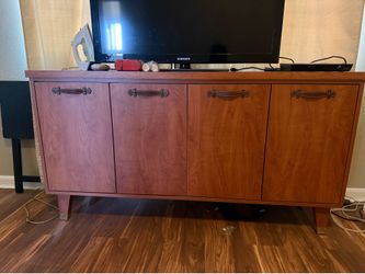 Mid-century modern media credenza set