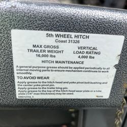 5th Wheel Hitch