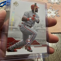 Jimmy Rollins Philadelphia Phillies 08 Upper Deck SP Authentic Authentic Archivements Insert Baseball Card 