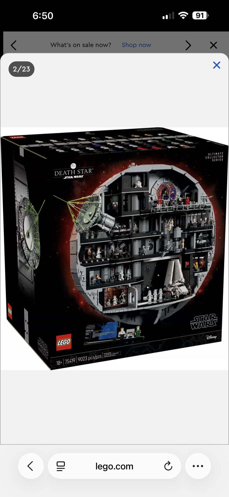 Lego Star Wars Deathstar 2025