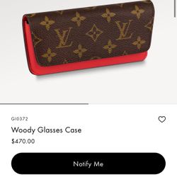 ❤️ Authentic LV Louis Vuitton Monogram Woody Glasses Sunglasses Case ❤️