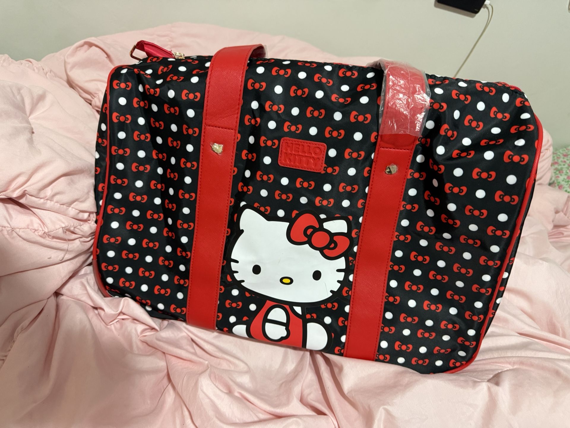 Hello Kitty Rolling Duffle Bag