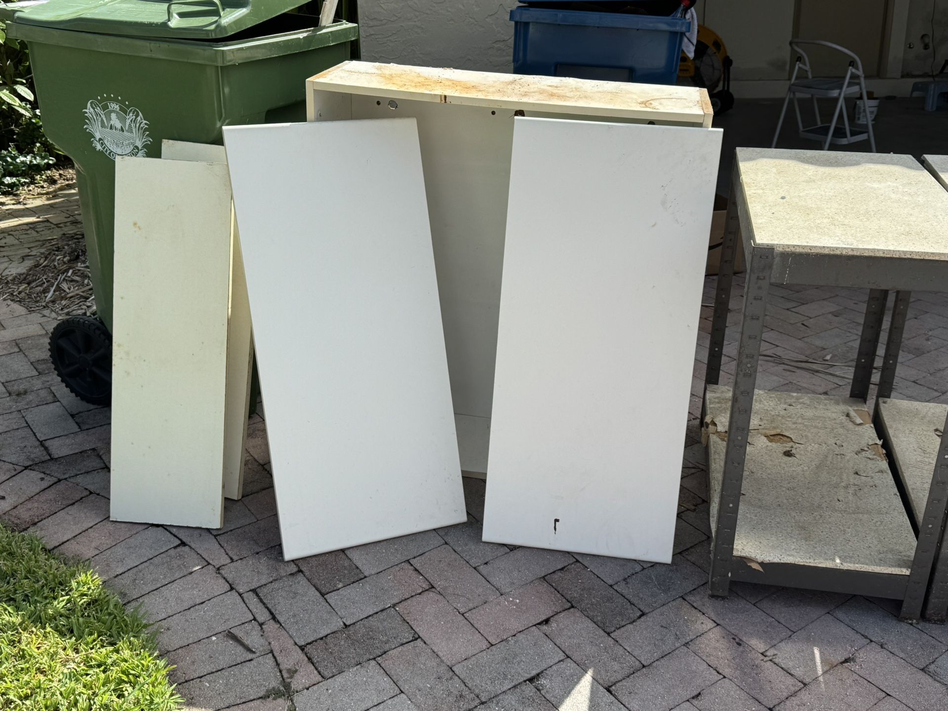 FREE Cabinet 2 Shelf With Doors- Just Repaint- Located Weston