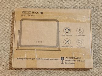 Brand New Box of a Lighted Vanity Makeup Mirror 17 x 13 with Lights 10X Magnification