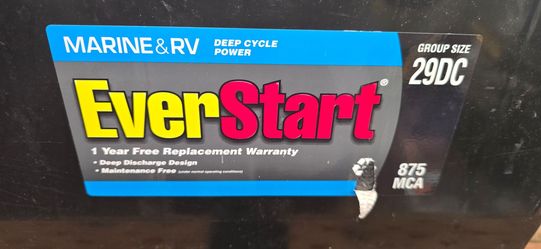 Everstart marine n rv  deep cycle battery