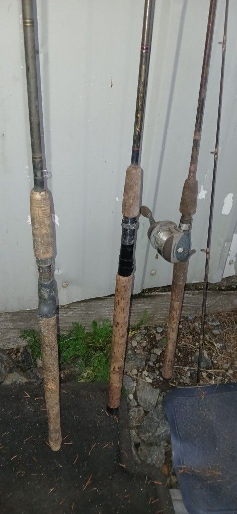 2 Lamiglas Poles 9&1/2 & 8 Ft. Salmon Moocher Noodle Rods Steelhead Used