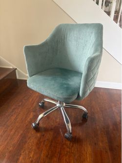 Blue office chair