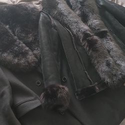 XL Men's & Medium Women's Shearling Winter Coats
