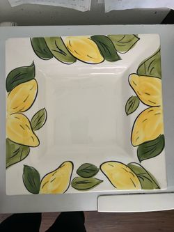 Beautiful big glass plate