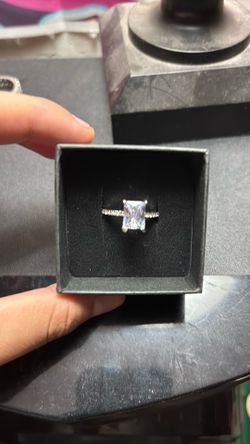 Cubic Zirconia Engagement Ring