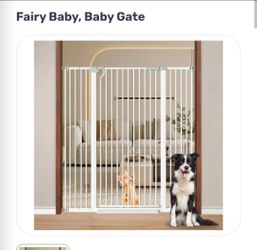 Fairy Baby White Metal Baby Gate- brand new