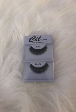 Natural human hair lashes