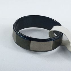 BLACK SILVER  TONE VINTAGE RING SIZE 9.5 